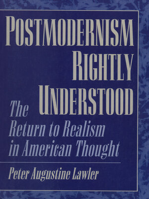 cover image of Postmodernism Rightly Understood